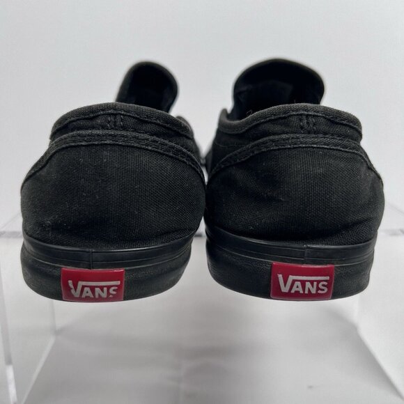 Vans Black Sneakers Sleek Slip-On Comfort - Picture 4 of 9